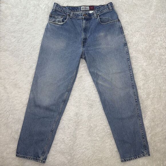 Vintage Levis Bronze Tab 545 Mens Loose Fit Tapered‎ 34x29 Blue Stonewash Jeans - Picture 1 of 15
